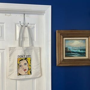 NWOT Forever 21 Don’t Cry Comic Graphic Canvas Tote